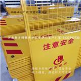 新鄉(xiāng)護欄廠家：工地黃黑色施工電梯門和藍白色電梯門哪種顏色醒目又漂亮？