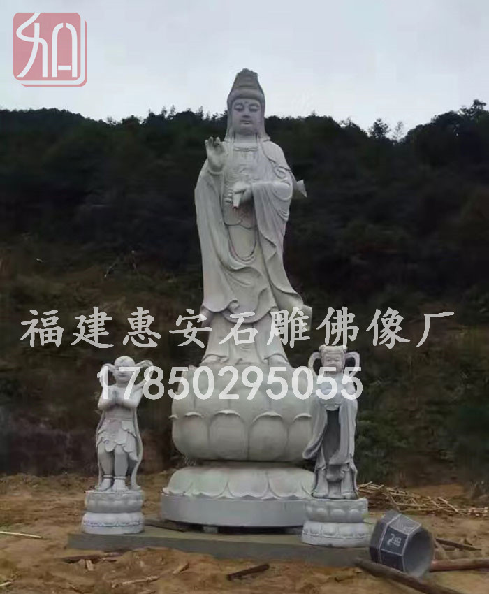 福建仿古佛像雕刻工艺--禅和石雕