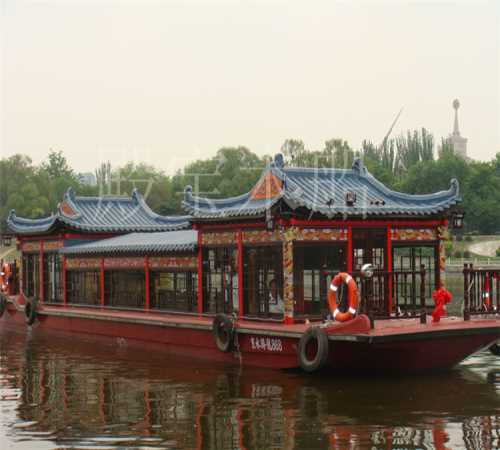 景区餐饮船定制-观光船价格-兴化市殿宝木船制造有限公司