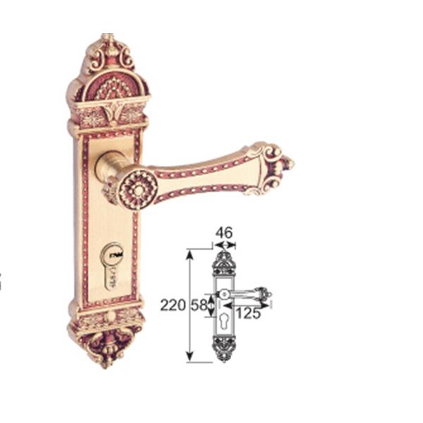 豪华大门铜锁系列,STD-9996欧洲金