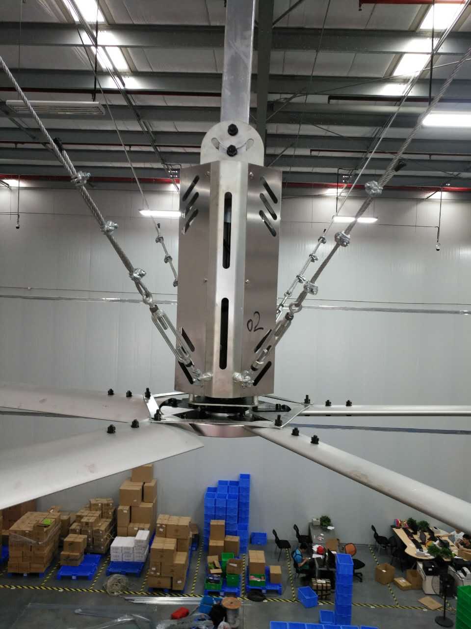 綠色美觀大型工業吊扇
