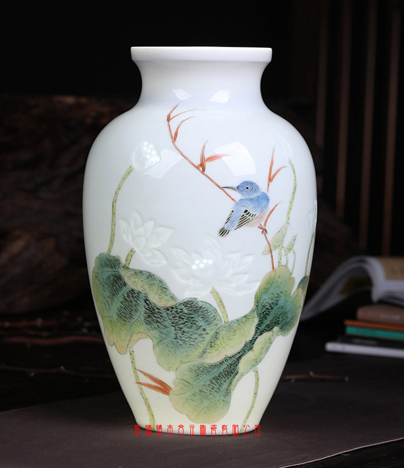 喬遷禮品陶瓷大花瓶景德鎮落地大花瓶