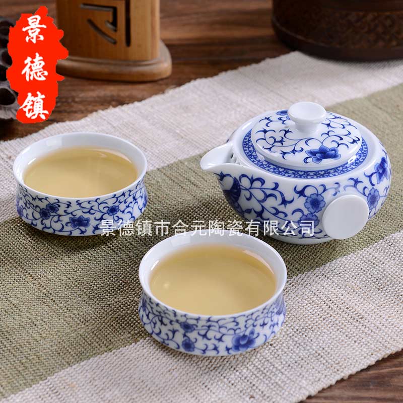 供应合元堂陶瓷茶具厂家粉彩茶具价格