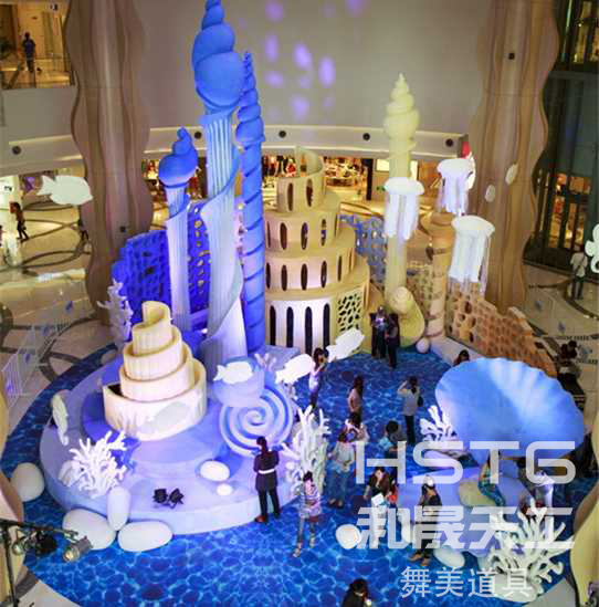 舞美道具定制戶外美陳泡沫雕木結構婚慶鐵藝制作