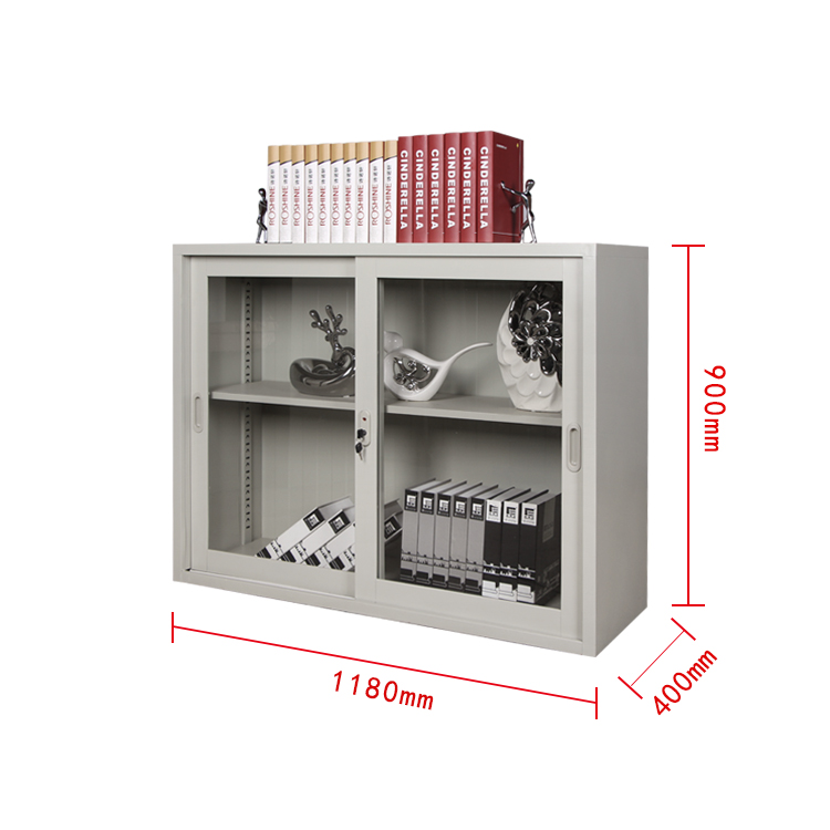 厂家供应钢制文件柜 移门文件柜 移门矮柜 推拉文件柜