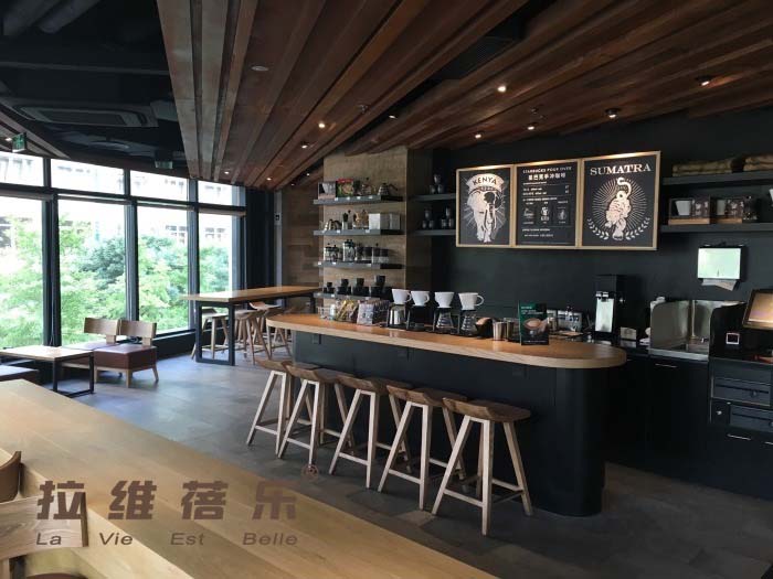 星巴克吧桌西安星巴克吧臺桌定做