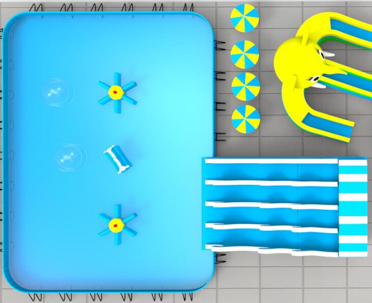 供應(yīng)夢之龍CQHT水上充氣大滑梯廠家直銷