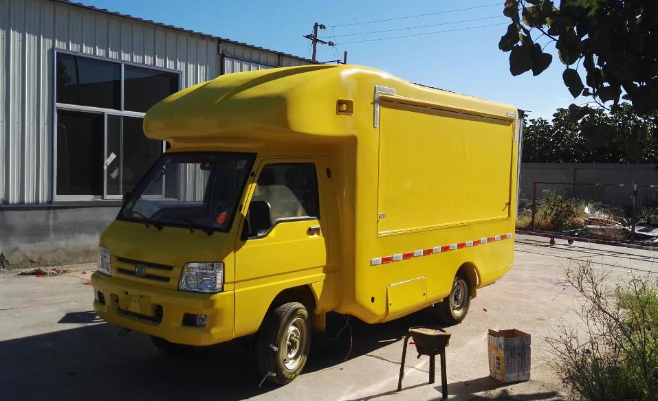 福田流動售貨車/通風裝置福田保溫冷藏車聚氨酯隔熱廂/濰坊泰升