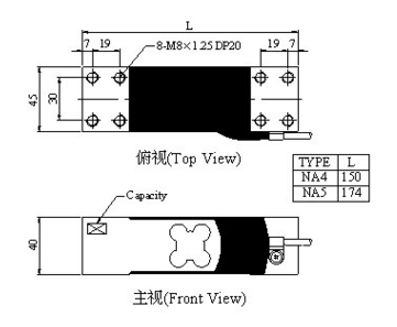 臺(tái)灣mavin足立稱重傳感器NA4-200KG