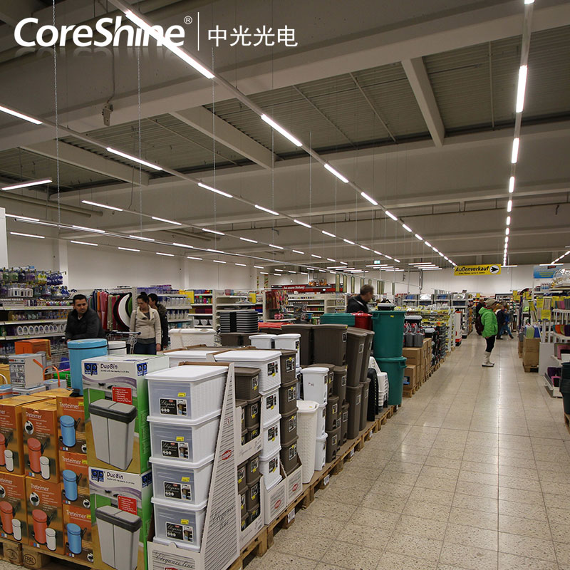 中光光電超市汽車4S店倉庫照明系統(tǒng)線性級聯(lián)照明燈具線條燈原始圖片2