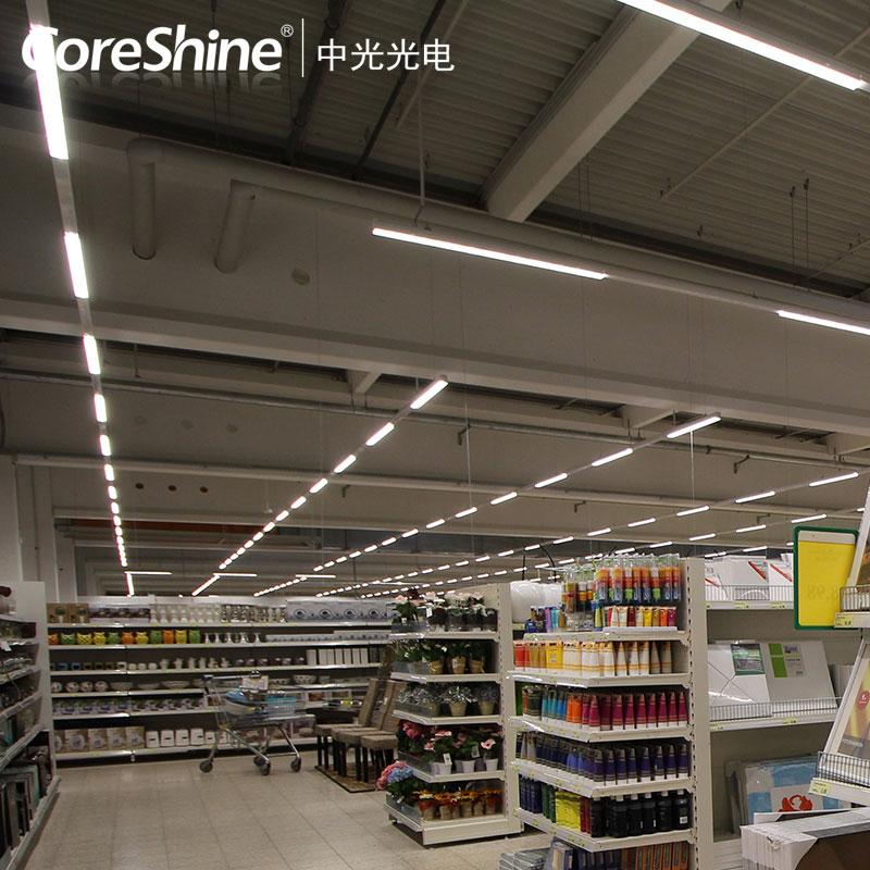 中光光電超市汽車4S店倉庫照明系統(tǒng)線性級聯(lián)照明燈具線條燈原始圖片3
