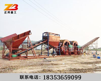 發往中衛的小型斗輪式洗沙生產線