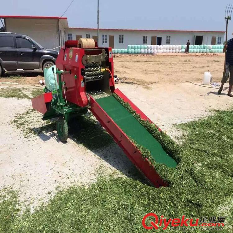 牛羊飼草打捆包膜機型號齊全/樂陵通達機械/牧草打捆包膜機行情