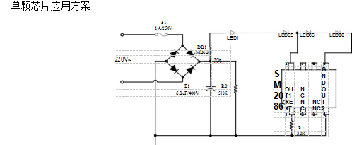  双通道恒流IC SM2086在高压灯带方案上的应用