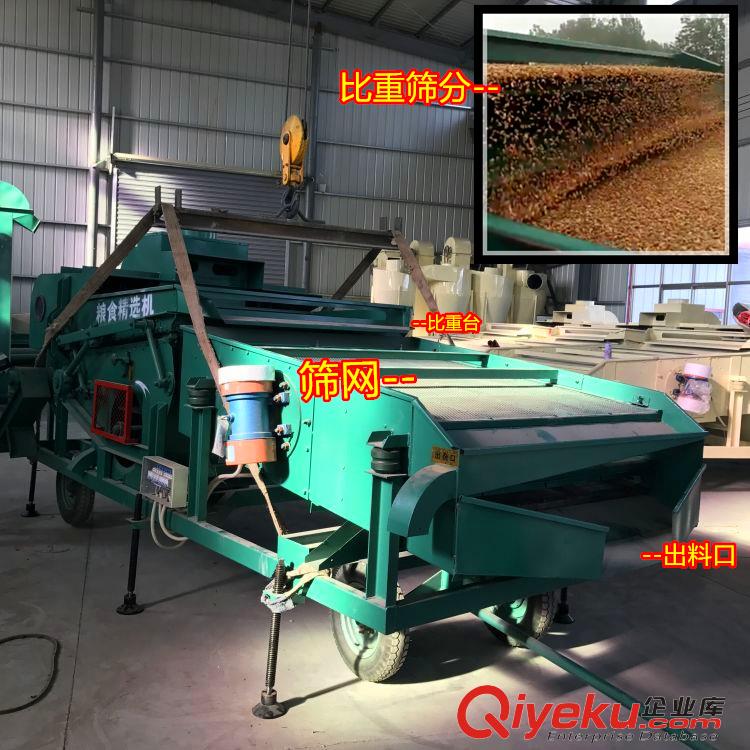 小麥去雜機 大型清理癟籽 碎粒 16-25噸/h 比重過篩 自動凈糧原始圖片3