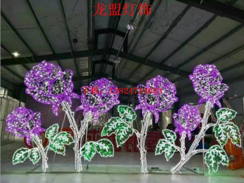 2018狗年LED路燈桿造型燈{zx1}款 LED荷花燈 LED花燈原始圖片2