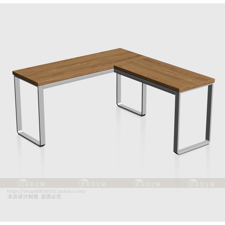 不锈钢L型桌架拐角型电脑桌腿7字形支架定制定做