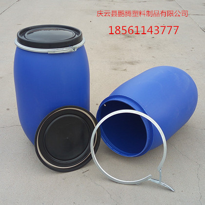 125升塑料桶125L鐵箍桶原始圖片2