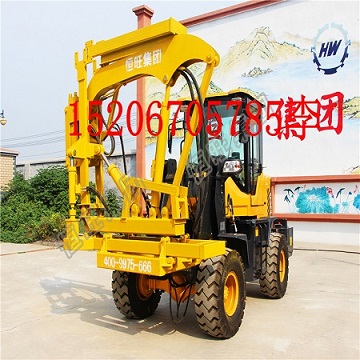 打樁鉆孔一體機(jī) 高速公路波形護(hù)欄打樁機(jī) 全液壓護(hù)欄打樁原始圖片2