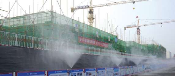 福州連江安裝圍擋工地噴淋系統/工地噴霧方案