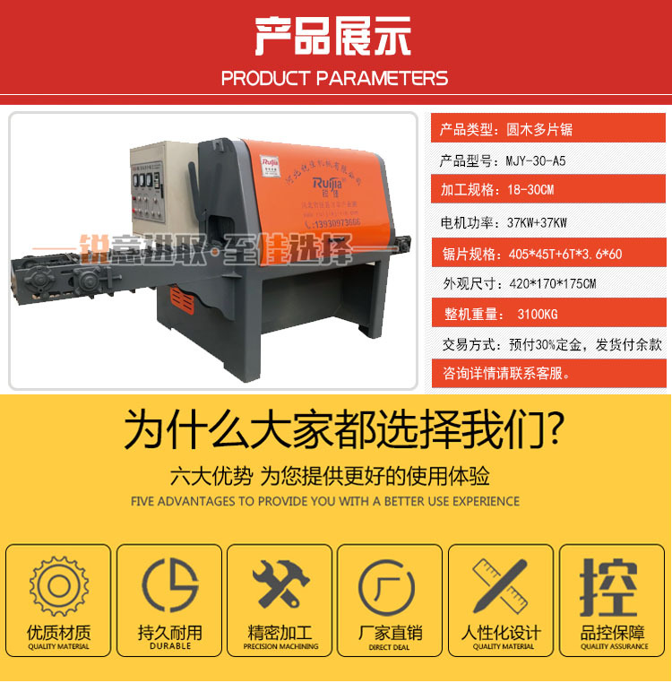 M J Y-A5系列30型圆木多片锯 圆木加工机器 原木多片锯 厂家直销可定制