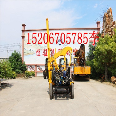 恒旺小四輪護(hù)欄打樁機(jī) 路面道路打樁機(jī) 多功能打樁機(jī)