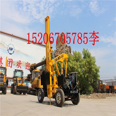 恒旺小四輪護(hù)欄打樁機(jī) 路面道路打樁機(jī) 多功能打樁機(jī)原始圖片3