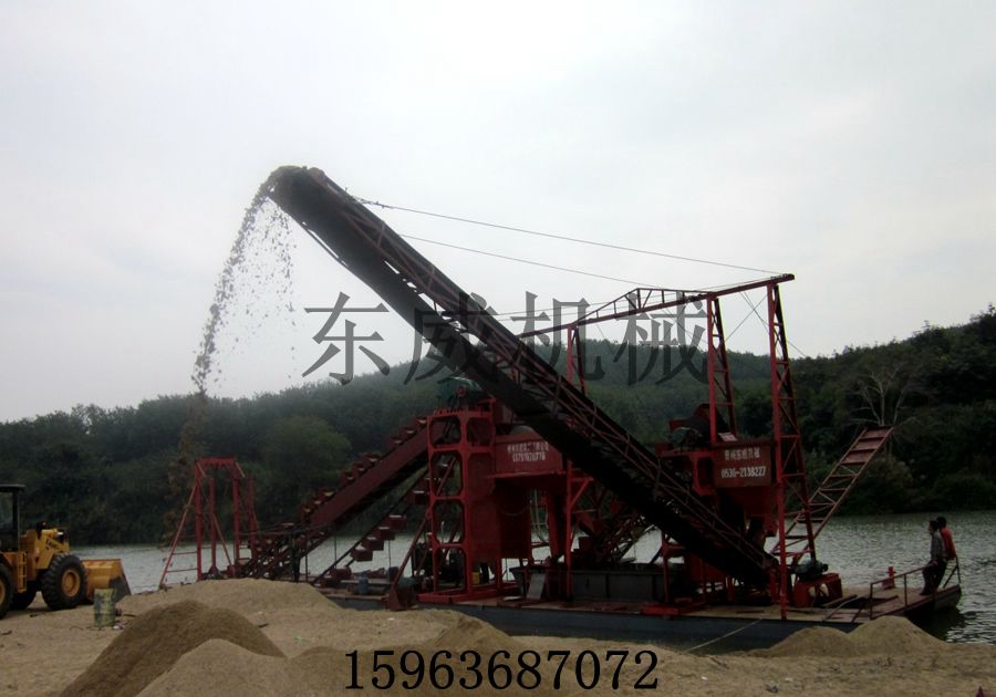 山東東威供應(yīng)河道采沙設(shè)備普通挖沙船型號(hào)多樣按需定制原始圖片3