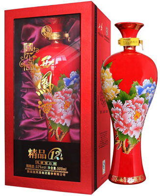 陜西西鳳酒營(yíng)銷 12年西鳳酒國(guó)花瓷