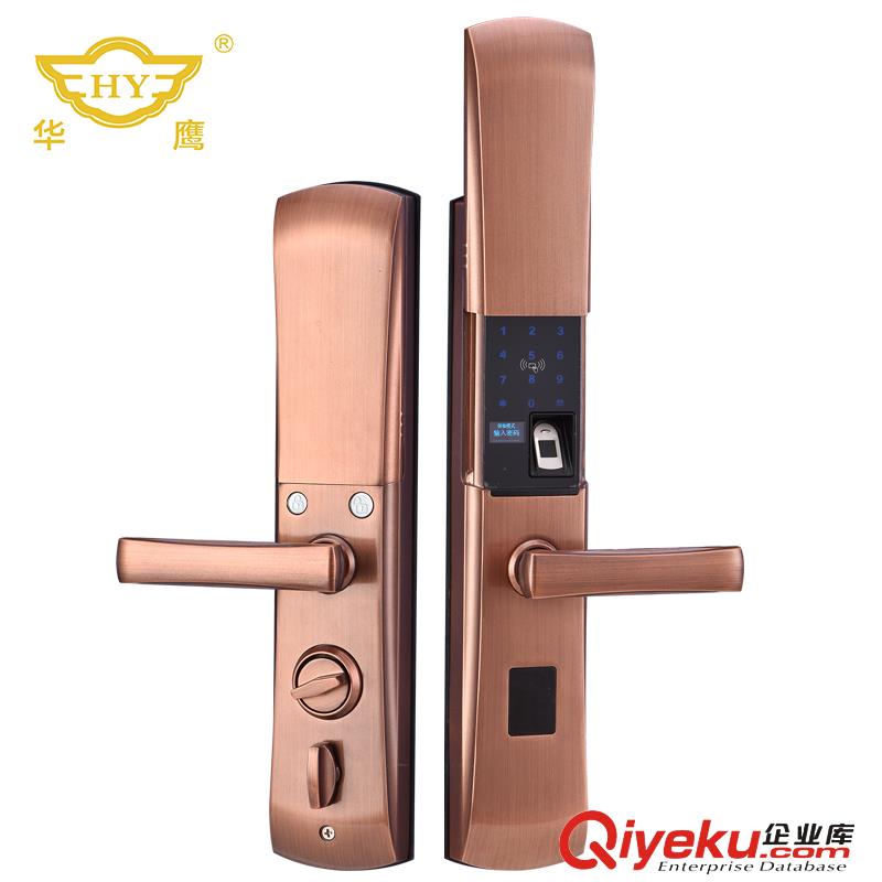 供應(yīng)華鷹HY007全自動(dòng)智能指紋鎖（半導(dǎo)體）