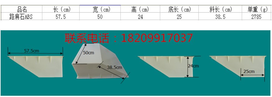 路肩石塑料模具常常用于道路建设