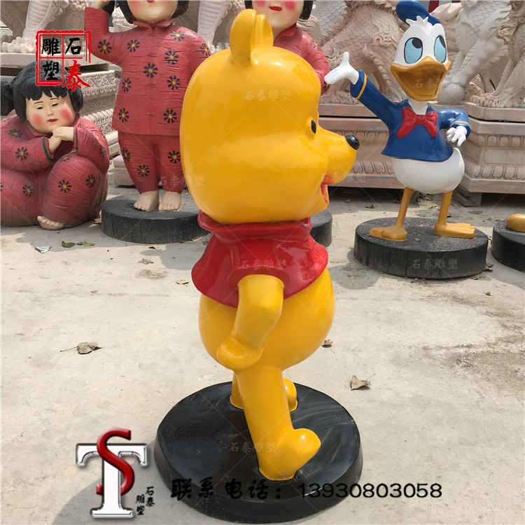 卡通雕塑商場門口擺件幼兒園維尼熊花園林景觀裝飾品別墅戶外擺設原始圖片2