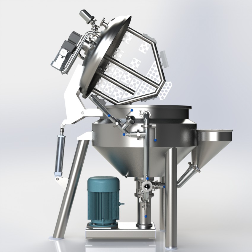 無(wú)錫好友 500L下均質(zhì) 外循環(huán) 沙拉醬 蛋黃醬 乳化機(jī)原始圖片3