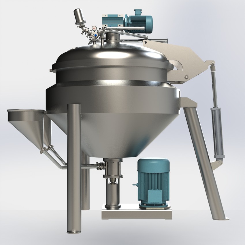 無錫好友 1000L 下均質(zhì) 外循環(huán) 沙拉醬 蛋黃醬 乳化機原始圖片3